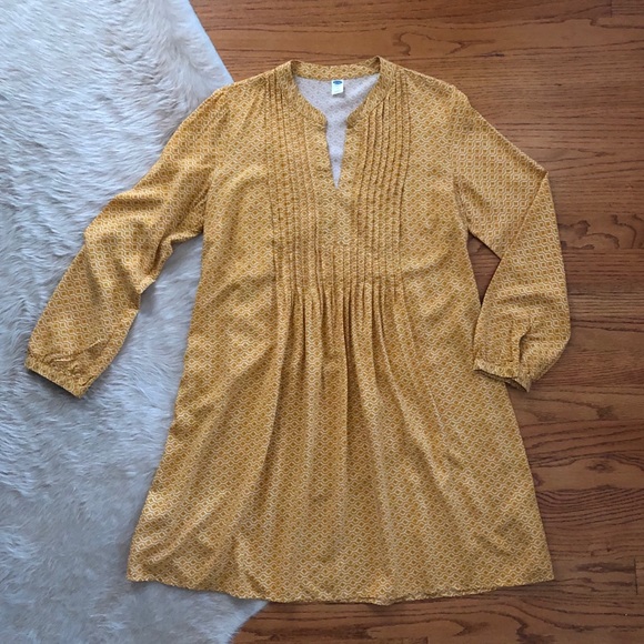 Long Sleeve Patterned Old Navy Dress - Picture 1 of 9